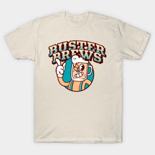 Cuphead Vintage Cartoons Buster Brews T-Shirt